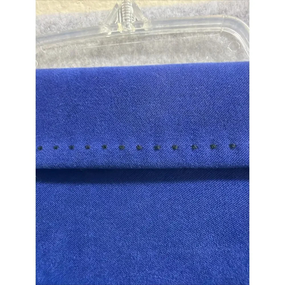 Sag Harbor Royal Blue Faux Suede Light Weight Jacket Sz 12 Black Stitch Detail